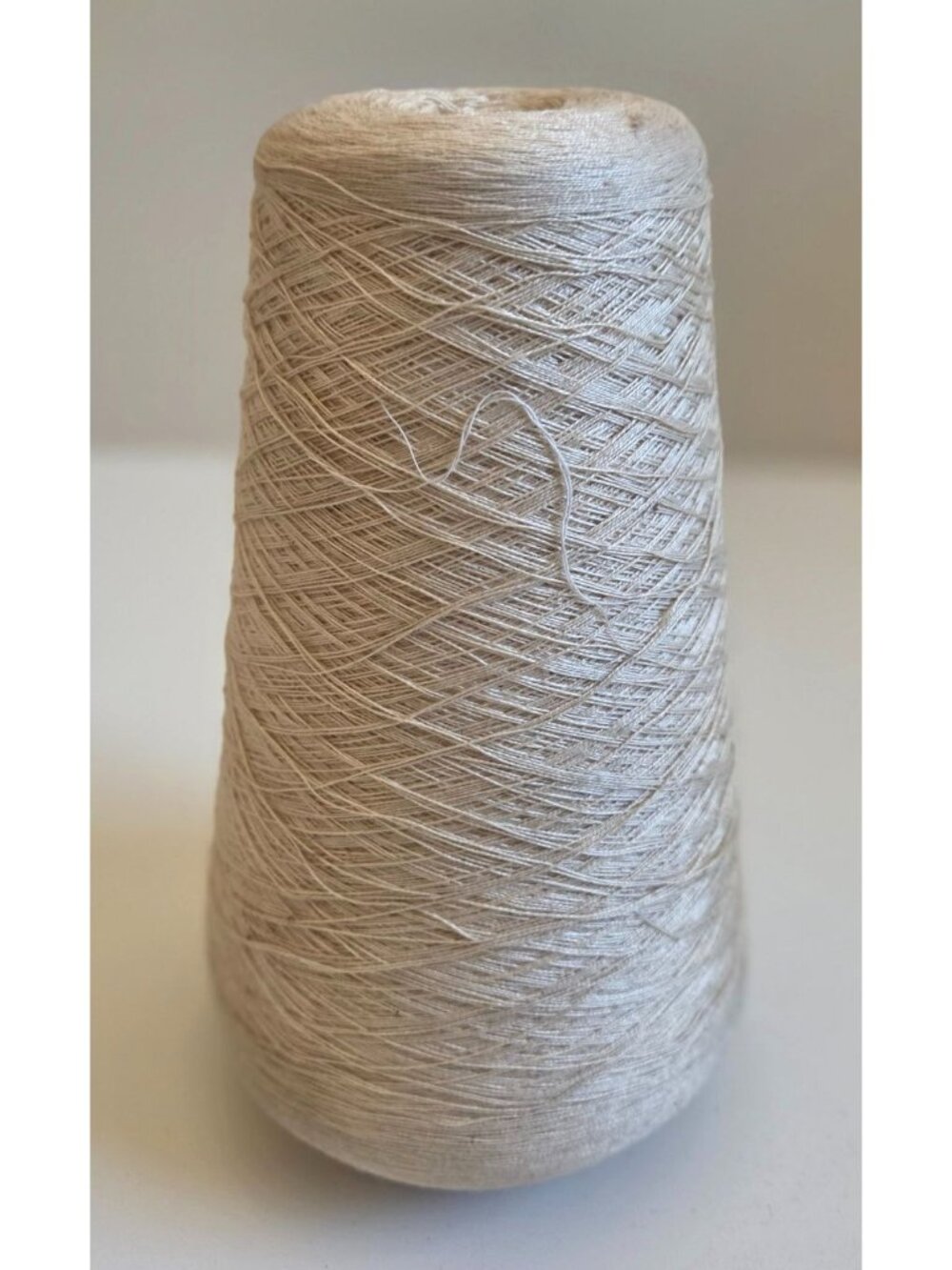 Vintage Dixie Yarns Inc. Beige Thread Cone 24/2 CPM Craft Supplies Made In USA